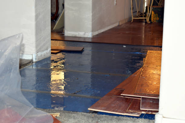 Professional Water Damage Restoration technician working in Jurupa Valley, CA